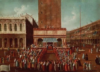 Public Lottery at the Loggetta, the Piazza San Marco, Venice